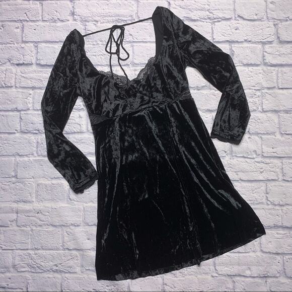 NEW Free People Kat Velvet MiniDress - Picture 3 of 10